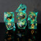 DND Würfel Set Drachenauge Polyedrische Harz Spielwürfel Scharfkantige D&D Rollenspiel-Würfel für Dungeons and Dragons RPG MTG Pathfinder D4 D6 D8 D10 D% D12 D20 mit Geschenkbox