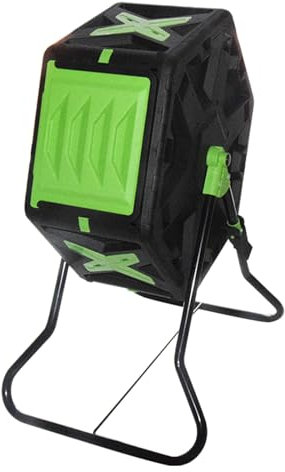 Composteur Rotatif, Composteur de Jardin, Baril de Bac à Compost Toutes Saisons de 70 L/18,5 Gal for L'extérieur, Système de Compostage Robuste for Cour