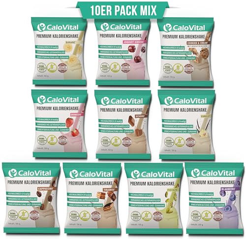 CaloVital Paquet d'essai de repas à boire comme aliment de croissance en cas d'insuffisance pondérale | Aliment à boire hautement calorique pour une prise de poids rapide | Calories Shake à prendre |