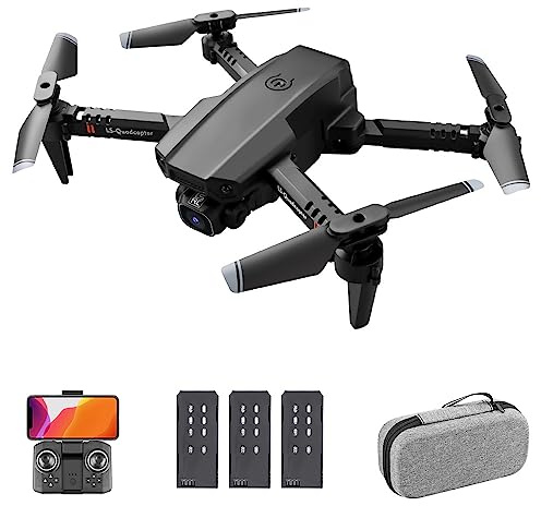 Horett Drone RC LS-XT6 con cámara Cámara 4K Seguimiento de Vuelo Sensor de Gravedad Gesto Foto Video Altitud Modo sin Cabeza RC Quadcopter para Adultos Niño