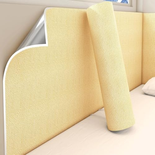 Dämmtapete für Innenwände, Isolierfolie Dämmfolie 5MM, Selbstklebende Tapeten-Rollen - Feuchtigkeitsbeständig Wärmedämmung und Gegen Kälte(Weiß,50 x 1000 cm)