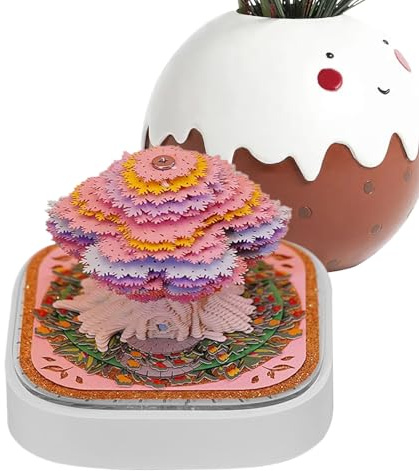 Bloc-mémo artistique 3D en forme de cabane dans les arbres – Papier de bureau détachable pour , étudiants, écriture, planification, lieu de travail, étude, décoration d'intérieur, festival