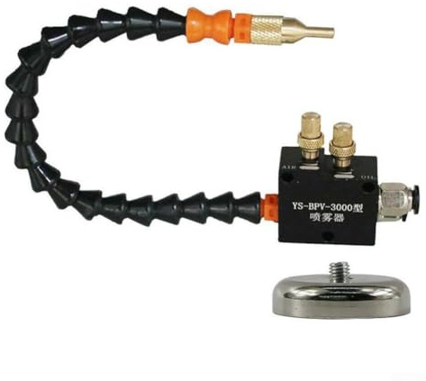 Jonikuper Pulverizador de lubricación de 3 litros para máquinas herramientas, sistema de refrigeración sellado de PVC + metal con tubo de entrada de 1,5 m, 24 V/110 V/220 V (220 V)
