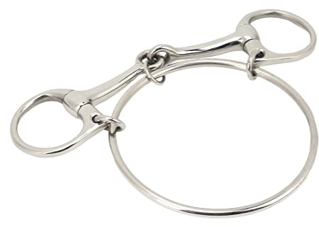 CHICIRIS per Bocca di Cavallo in Acciaio Inossidabile, Resistente e Durevole, Previene i Morsi per L'addestramento del Cavallo, Adatto per Cavalieri, Acciaio Inossidabile da 125 Mm