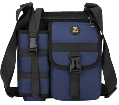 Bolso De Hombro Para Hombre Impermeable Con Portabotellas | Hombre Riñonera Senderismo Para Senderismo Escalada Trabajo Ciclismo Diario Desplazamiento Camping
