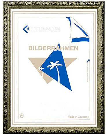 Barockrahmen Silber fein verziert 812 ARG, Wechselrahmen 50x70 cm