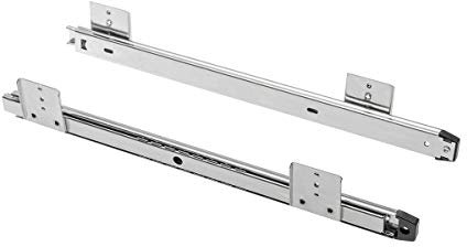 Drawer Runners Keyboard Shelf Adjustable Under desk computer slides - Silver