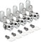 EG STARTS 5X Arcade Machine Cash Box Tool Box Tub Lock Cam Cabinet Atom avec 5 Mêmes Clés pour Jeux Jamma Mame Kit Pièces (Serrure Courte)