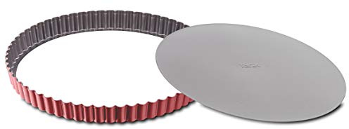 TEFAL Delibake J1641574, Moule à Tartes 28 cm, Revêtement antiadhésif, Fond amovible, Qualité allemande