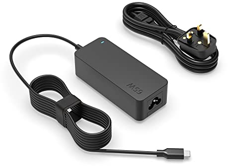 65W Type C Charger Fit for HP Elitebook, Chromebook, Elite x2, Envy, Spectre, Probook Pavilion ZBook Firefly, ZHAN 66 x360 Power Cord