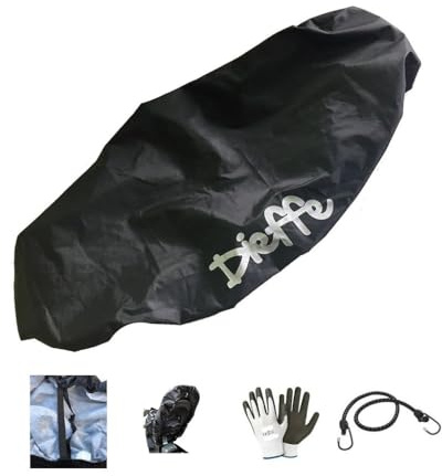 COMPATIBILE CON PIAGGIO BEVERLY 300-400 HPE COPRISELLA TELO FELPATO IMPERMEABILE ANTIGRANDINE ANTIGRAFFIO ANTIPIOGGIA ANTIMUFFA ANTI ESCREMENTI DIEFFE 130X72CM COPERTURA SELLE MOTO SCOOTER