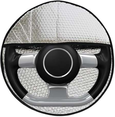 Lenkrad-sonnenschutzabdeckung, 3STK Thermo-Lenkradschutz, Sonnenschutz-Lenkrad, Lenkradabdeckung-Sommer, Auto Sonnenschutz Für Lenkrad, Sonnenblende Auto Passend Für Meisten Fahrzeug
