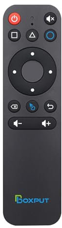 BOXPUT BPR1S Air Mouse - Mando a distancia por voz Bluetooth, equipado con giroscopio de 6 ejes, compatible con control remoto de aprendizaje por infrarrojos IR, adecuado para Android TV Box y TV