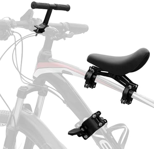 Kids Bike Seat with Handlebar Attachment, Child Bike Seat, Front Mounted Bicycle Seats for Children 2-5 Years, Detachable Childrens Bike Seat for All Mountain Cycling Child Seat (up to 48 Pound)