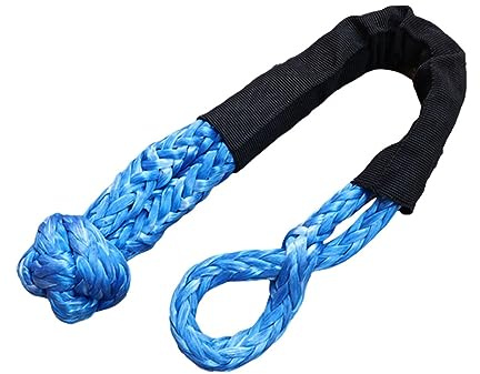 Cuerda de Cinta for Remolque de Coche, Anillo de línea de cabrestante sintético, Correa de Remolque de recuperación Resistente al Desgaste, Cuerda de cabrestante for Remolque Todoterreno(Blauw)