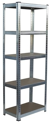 Relaxdays Scaffale per carichi Pesanti, 5 Ripiani, 180 x 50 x 30 cm, Portata 875 kg, Cantina