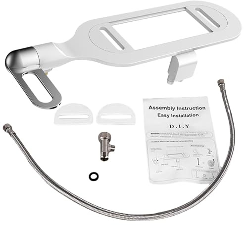 Rociador Para Inodoro - Rociador Para Bidé | Accesorio Para Bidé, Boquilla Doble No Eléctrica (1 Pieza), Pulverizadores De Agua Dulce Con Presión De Agua Ajustable, Cubierta Universal Autolimpiante |
