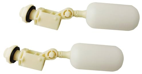 YOSADIER Valvola Galleggiante 2 Pezzi Regolatore Livello Acqua Automatico per Ciotola da Bere Abbeveratoio Suini e Ovini Plastica con Bordi Lisci