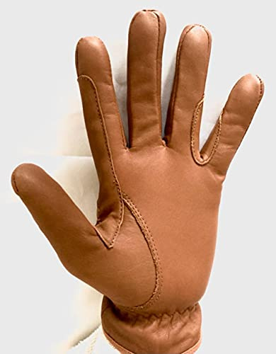 Sulkhanz Ridning herrhandskar helt läder 100 % äkta läder mörkbrun, solbränna och svarta herrar ridhandskar (brun, XL)