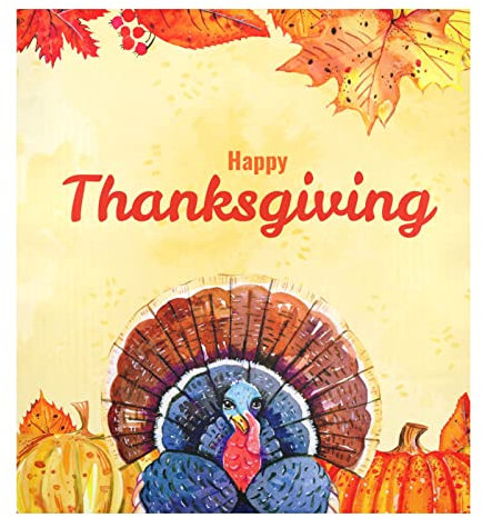 Naanle Thanksgiving Pumpkins Turkey Dishwasher Magnet Cover Front Dishwasher Cover Magnetic Kitchen Home Cabinet Decals Appliances Stickers Refrigerator Decorative 58,4 x 66 cm