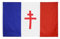 Hollylife Drapeau France Libre 1940-1944 150 x 90 cm Drapeau Francais avec 2 œillets Métalliques Grand Drapeau France Flag Fanion Tissue Parfait Pour Festivals Manif Decoration Extérieur Jardin