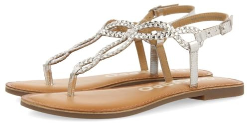 Sandales à lanières tressées Blanches pour Femme merignas