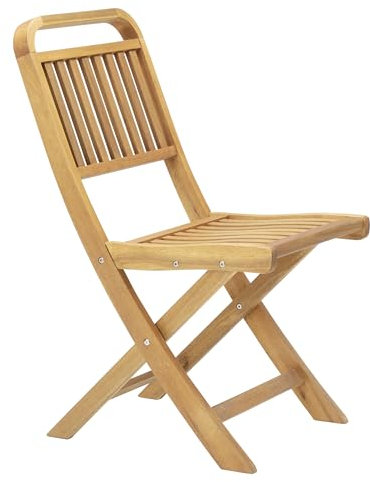 Dehner Gartenstuhl Lima, Klappstuhl aus FSC®-zertifiziertem Akazienholz, 86 x 42 x 59 cm, Natur-Farben