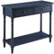 MIAUWUUFHOME Modern Blue Console Table with Storage Drawers, 90 cm (W), 76.5 cm (H), 35 cm (D), 20.46 kg, Blue (JJ-SFZ-004-BL)