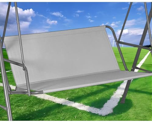 Hollywoodschaukel Sitzfläche Ersatz, Hollywoodschaukel Ersatzteile Sitzfläche, Hollywoodschaukel Sitzbezug, Hollywoodschaukel Bezug Sitzfläche, 600D-Oxford-Gewebe Stoff (148 * 52 * 52cm,Grau)