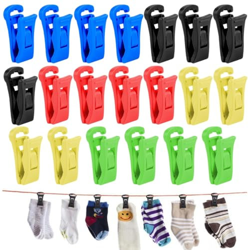 XPEX 20 Pièces Pinces à Linge Epingle a Linge Epingles a Linge étendoir Chaussettes Panier Pince à Linge Pince Chaussettes Machine a Laver Pince a Chaussettes Machine a Laver