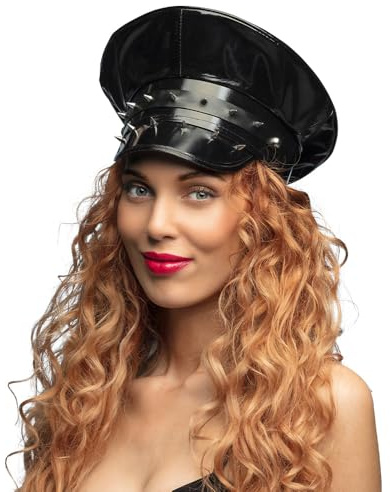 Boland 82057 - Mütze Punk Master, Hut für Erwachsene, Kopfbedeckung, Accessoire für Kostüme, Zubehör für Festival, Karneval oder Mottoparty, Schwarz
