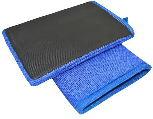 WENJIO Lot de 2 gants de lavage en microfibre anti-rayures pour l'entretien de la voiture, la décontamination et le nettoyage pour toutes les couleurs de véhicules