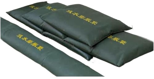 CQAHDSEVF Sacchi di Sabbia per Barriere antiallagamento, Sacchi di Sabbia Barriera Antiallagamento Verde Varie Misure 10 Pz(30x50cm)