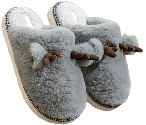 Mysiga vinter unisex tofflor med halkfri sula för varm komfort inomhus perfekt för kvinnor