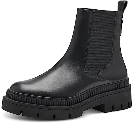 MARCO TOZZI stivali Chelsea da donna vegani senza chiusure color nero (black) 37 EU