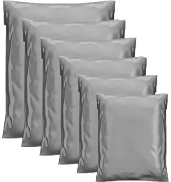 G4GADGET 20 Pack Grey Mailing Bags 10x14 | Self Seal Parcel Postage Bags for Clothes Vinted | Strong Waterproof Plastic Packaging for Shipping, Posting & Delivery