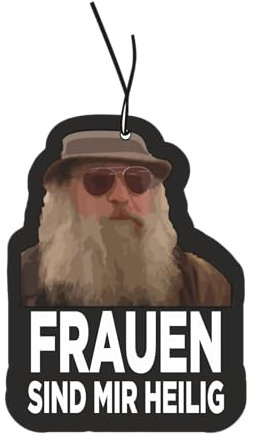 CME.Promo 2x Duftbaum mit Frauen sind mir heilig Motiv, Auto Duftspender lustig, Duftbaum Auto tuning, car air freshener, Duftanhänger Auto, Duftbaum Set Auto