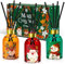 Scent Hi Weihnachten Raumduft, 3 * 50 ml Raumduft Diffuser Mit 18 Duftstäbchen, Zedernholz, Zitrone, Apfel Zimt, Raumduft fur Raum, Zuhausem, Büro - Weihnachts Geschenkset