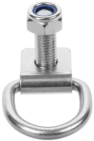 MUCKLILY Anello Di Ancoraggio a d Per Rimorchio e Camion, Gancio Di Fissaggio Con Foro 10 Mm e Viti M10x40, Supporto Per Carichi Pesanti e Sicuri, Per Trasporto Merci Su Veicoli e Rimorchi