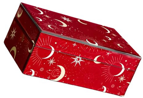 Hrtyvhin Versatile Jewelry Storage Box Stylish Glass Jewelry Container Strorage Box For Rings And Necklaces Collection