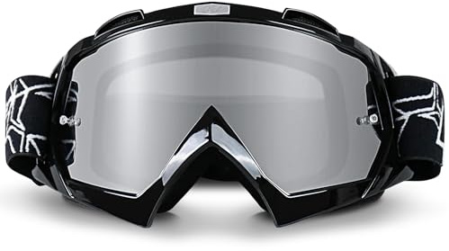 NENKI Gafas Motocross, gafas para moto, ATV Dirt Bike todoterreno MX, gafas de esquí para mujer y hombre, gafas cross con protección antiempañamiento/UV