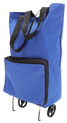 ARTSEWPLY Carrello Portaspesa Pieghevole con Ruote Resistenti Borsa Grande e Leggera per Spesa e Trasporto Facile da Trasportare e Riporre Adatta per Giardino e Cucina