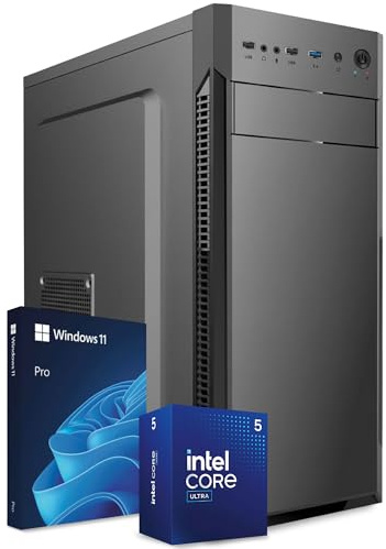 PC Fisso Intel Core Ultra 5 225 con AI Integrata • Intel Graphics • RAM 32GB DDR5 • SSD 1TB NVMe M.2 • WiFi AC e Bluetooth • HDMI • USB 3.2 • Desktop Windows 11 Pro
