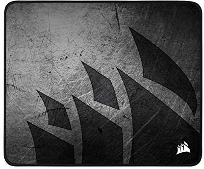 Corsair MM300 PRO Premium Spill-Proof, Stain-Resistant Cloth Gaming Mouse Pad (36 x 30 cm Surface, Micro-Weave Fabric, 3 mm Thick Plush Rubber, Durable Anti-Fray Edges) Medium, Black/Grey