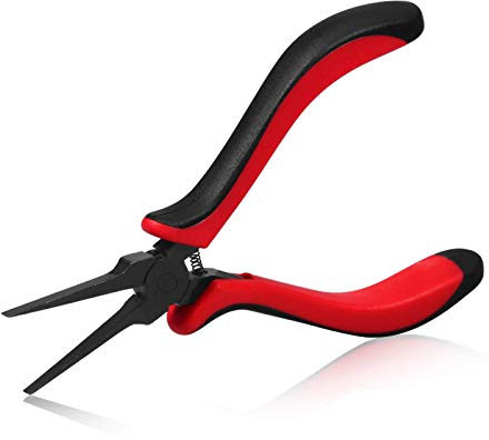 SPEEDWOX Dünne Flachzange, 14 cm, professionelle dünne Flachzange mit glatter Backe, für Schmuckherstellung, Handwerk, Leiterplattenreparatur