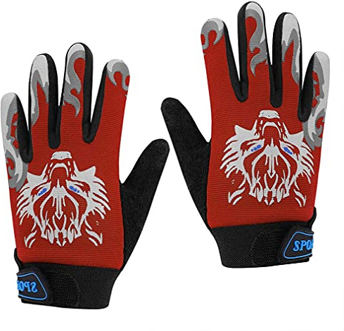 AIDIER Gants de Cyclisme pour Enfants Gants de Cyclisme Full Fingers pour 5-10 Ans Garçons Filles Mitaines de Cyclisme Antidérapantes pour Enfants pour Les Sports de Plein Air à Vélo