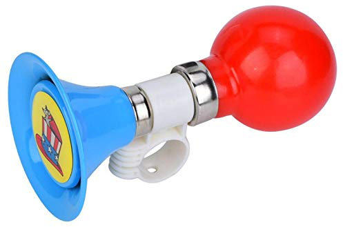 Campana de Bicicleta de Metal para Niños,Campana de Bocina de Bicicleta, Campana de Advertencia de bocina de Bicicleta para niños Ruidoso de Goma metálica Accesorio para niños y niñas(Azul)