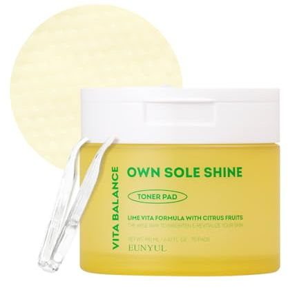 EUNYUL Vita Balance Own Sole Shine Toner Pad 70 Pads & Gesichtspeeling Pads & Koreanische Hautpflege & Tonerpads