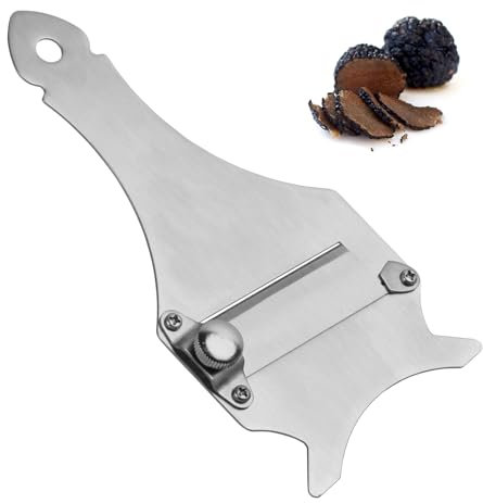 Dokeno Tartufo Affetta, Affettatrice per Cioccolato Regolabile Affetta per Formaggio Affettatartufi in Acciaio Inox per Chocolate, Tartufi, Verdure e Formaggi