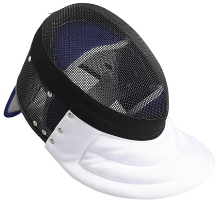 perfk Maschera da Scherma Attrezzatura Traspirante Forniture per Allenamento Universale Protezione Leggera Casco Pratico e Confortevole Staccabile, M